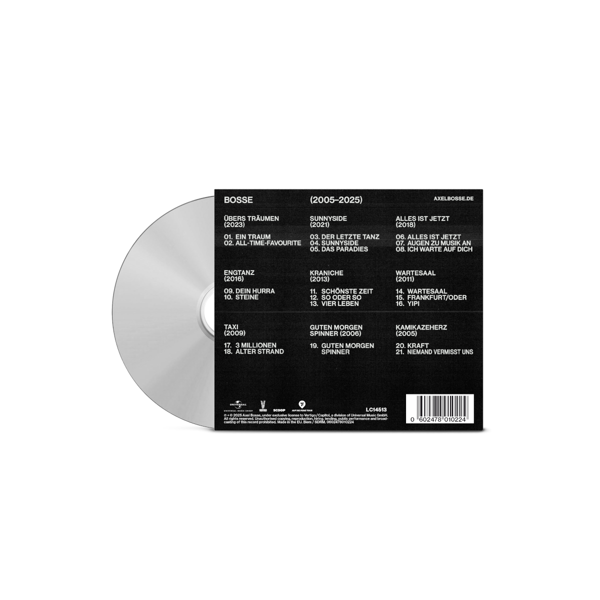 Bosse Bosse 2005 - 2025 CD 403796